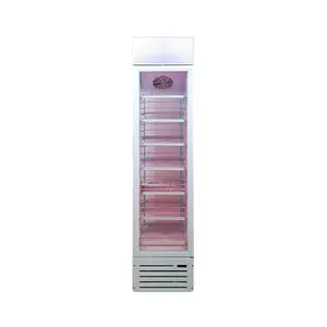 Meisda SC145B 145L однотемпературный вертикальный тонкий металлический десертный холодильник для супермаркета