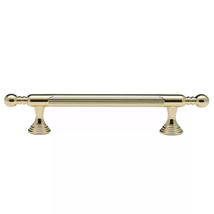 Maniglie per Mobili Zigrinate con Estremità a Sfera e Pomelli in Lega di Zinco Spazzolato con Spaziatura Fori 96/128/192mm per Armadietti, Vanità e Guardaroba - Product Image 1