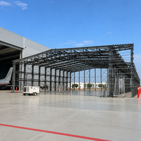 Hangar à structure métallique pour l'aviation, le stockage et les applications de hangars à grande portée