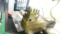 Tour CNC à double tête pour usinage simultané des deux extrémités de haute précision pour rouleaux HX-65350-200