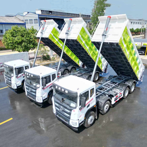 Dongfeng nuovo autocarro con cassone ribaltabile a tre assi Diesel a sinistra Euro 6 carrello idraulico cilindro di sollevamento scarico per la città di <span class=keywords><strong>rimozione</strong></span> dei fanghi - Product Image 3