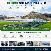 Sistema de Almacenamiento de Energía en Contenedor Plegable HJ Standard PV de 63kWp y 215kWh con Batería LiFePO4 e EMS Integrado para Uso Industrial y Comercial