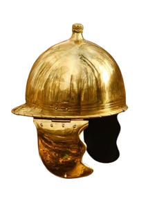 Casco Decorativo de Metal de Primera Calidad, Estilo Romano, Plateado/Dorado, Forma Irregular, con Cresta, Inspirado en la Historia, para Disfraces - Product Image 5