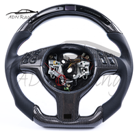 Volant manuel en fibre de carbone LED avec garniture en fibre de carbone pour BMW E46 E39 M3 M5 2001+