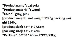 2025 Neues erhöhtes Massivholz-Katzen sofa mit abnehmbarem, weichem Matratzen bezug und Katzen hängematte - Product Image 5