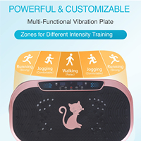 Plate-forme de fitness verticale ultra-mince pour le corps compacteur vibrant plaque de vibration machine d'exercice