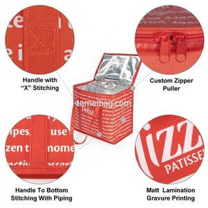 2023 nouveauté grande capacité pique-nique déjeuner isolé gâteau thermique Non tissé sacs isothermes pour boîtes à déjeuner - Product Image 2