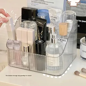 Caja de almacenamiento de brochas de maquillaje acrílico de gama alta, mesa de productos para el cuidado de la piel y lápiz labial con tocador de PP, portalápices de escritorio - Product Image 3