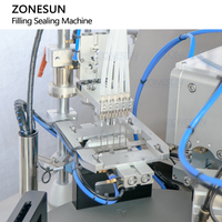 ZONESUN Automatique Singledose Petite Ampoule En Plastique Tube Souple Cosmétique Gouttes Pour Les Yeux Bandes Monodose Remplissage Machine De Scellage