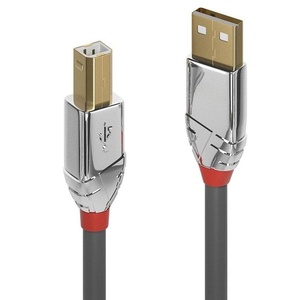 Câble USB 2.0 de 7,5 m, type A vers type B, couleur gris, idéal pour la connexion de périphériques et la transfert de données. - Product Image 3