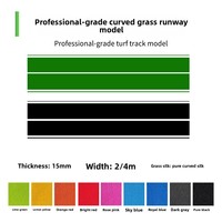 Gazon artificiel en PVC pour gymnases, terrains de football et de soccer avec marquages à motifs pour usage intérieur