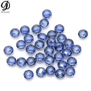 Pierre précieuse synthétique saphir bleu de forme ronde Offre Spéciale pour bijoux - Product Image 5