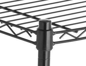 Adjustable 3 Tier Heavy Duty Black <strong>Metal</strong> <strong>Shelf</strong> Wire <strong>Shelf</strong> Wire Shelving <strong>Unit</strong> - Product Image 3
