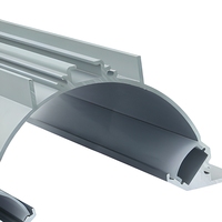 Bandes lumineuses LED étanches avec couvercle en PC 4 pouces X 2 pouces Profils en aluminium en plâtre Service de coupe personnalisable