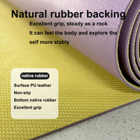 Tapis de yoga pliable en fibre de coco PU, nouvelle version 2022
