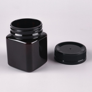 Bán Buôn 250G 500G Vuông Chai Màu Đen Vật Liệu Vật Nuôi Cấp Thực Phẩm Mật Ong Container <span class=keywords><strong>Pet</strong></span> Mật Ong Nhựa Jar - Product Image 6