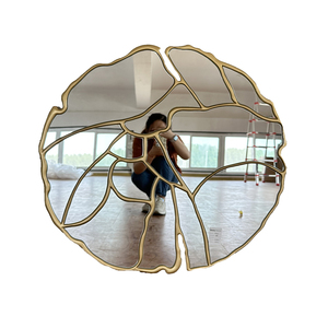 Modern Round Wall <strong>Mirror</strong> Rustic-Classic Decorative Wall Hanging <strong>Mirror</strong> for Home Living <strong>Room</strong> Furniture <strong>Bed</strong> <strong>Room</strong> <strong>Mirror</strong> - Product Image 1