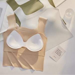سترة نسائية ذات طبقة أساسية من Brasier Para Mujer مع رقبة علوية للتنحيف محبوكة بيضاء علوية إكسسوارات ملابس عصرية - Product Image 5