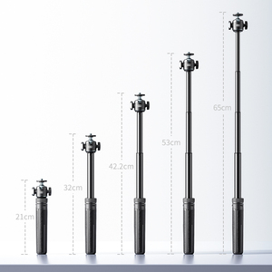 Jopree Y25 21cm Mini Selfie Stick Trépied avec 5 Sections Étendre 65cm Poignée Pliable et 1/4 Fil Froid Chaussure pour la Photographie Alimentaire - Product Image 6