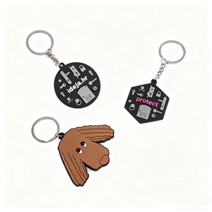 Biểu tượng tùy chỉnh PVC mềm cao su Keychain Epoxy cao su Keychain - Product Image 5