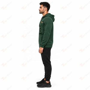 Mens Zipper Hoodie Gym Lifestyle Performance Fleece Blend Full <b>Zip</b> <b>Hooded</b> Sweatshirt Long Sleeve Athletic Jacket Relaxed Sports - Product Image 3