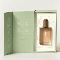 Boîte à parfum personnalisée avec couvercle magnétique à rabat et ruban, boîte à parfum vide, emballage de luxe rigide pour parfum, boîte cadeau
