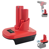 Adaptateur de batterie MT18M12 adapté aux batteries lithium-ion Makit.a 18V, convertisseur en batterie d'outil électrique Milwauke 12V