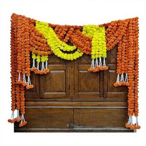 Decoración Colgante Hecha a Mano con Flores de Plástico Ecológicas, Diseño Moderno para Bodas al Aire Libre y Eventos Culturales, para Hogar y Jardín - Product Image 1