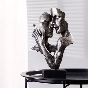面具人物雕像欧式家居装饰摆件树脂装饰工艺品雕塑现代艺术书桌配件