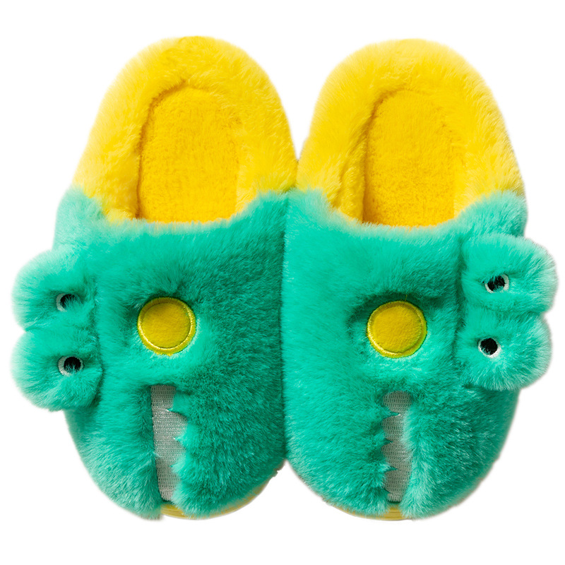 New Winter Children Warm Slipper Kids Cotton Slippers Cute Cartoon Shoes Boys Girls Non-Slip Indoor Home Bedroom Plush Slippers