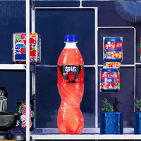 Pack varié de sodas Fanta aux fruits : saveurs Orange, Raisin, Pomme Verte, canettes fines, boissons gazeuses