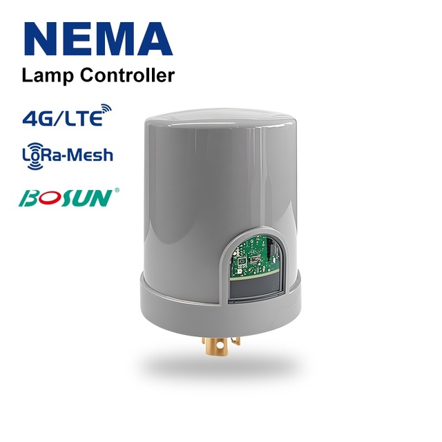 AC 110V-220V Lora-Mesh Soulution NEMA LED Street Light Controller IP65 Waterproof Outdoor Smart Street Lamp Controller