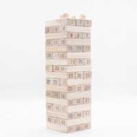 Jeu de Tour de Blocs en Bois Premium - Jouet Éducatif avec 50 Pièces pour Enfants de 5 à 7 Ans