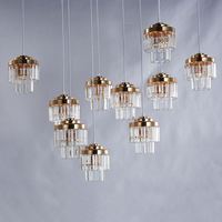 Lustre en métal Iceberg à piles, guirlande lumineuse LED, décoration de plafond pour mariage, allée esthétique, entrée, vente en gros, luxe