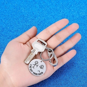 Portachiavi Divertente per Migliori <span class=keywords><strong>Amici</strong></span>, Regalo per <span class=keywords><strong>Amici</strong></span>, BFF, <span class=keywords><strong>Compagni</strong></span>, 'Ti Ho la Schiena', Figurine per Figlia, Figlio, Donne, Uomini - Product Image 4