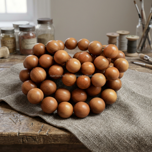 Perles de Mala Bouddhistes Tibétaines en Bois de Santal avec un Parfum Boisé Sucré Naturel, Marron, Taille 4mm-30mm, Riddhi Siddhi Arts & Crafts - Product Image 2