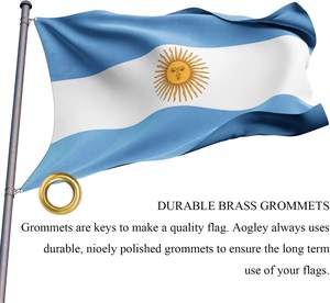 Banderas NACIONALES DE Argentina: tamaños y diseños personalizados, directo de fábrica, pedidos al por mayor, opciones OEM, materiales vibrantes y duraderos - Product Image 2