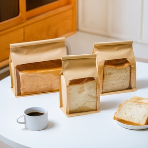 Sacs à pain en <span class=keywords><strong>plastique</strong></span> imprimés de qualité supérieure, sacs à pain en <span class=keywords><strong>plastique</strong></span> avec fond thermoscellé pour l'emballage de pain frais - Product Image 3