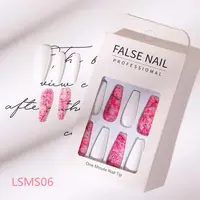 Nails Nail 24 Pack Cheap Press Nails Extra Long Ballerina Coffin Long Fake Nails Custom DIY Nail Art With Glue