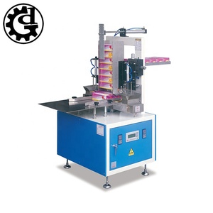 Semi automatic facial tissue paper cartoning boxes sealing packing machine