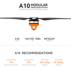Moteur de drone hélicoptère sans balais DC T-MOTOR A10 14S, vente directe usine, poussée de 30kg, 40kg, 50kg - Product Image 2