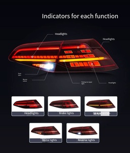 Luces Traseras LED para VW Golf 7 (MK7) 2014-2020 |   Intermitentes Dinámicos Secuenciales, Conjunto de Luces LED DRL y de Freno Completas - Product Image 5