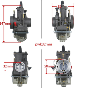 Venta al por mayor de suministro a granel personalizado OEM PWK 24 34mm Power Jet Racing 250cc Scooters <span class=keywords><strong>Dirt</strong></span> Bike ATV carburador gris cubierta transparente - Product Image 6