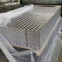 Tôle en alliage d'aluminium gaufrée antidérapante de marque TISCO, service de soudage pour carrosserie de camion et applications de revêtement de sol
