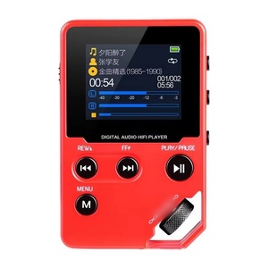 Lecteur MP3 HiFi sans perte avec son 360° °   Souris à molette rotative, 128 Go extensible, double prise pour écouteurs et radio FM - Product Image 1