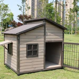 Massief houten universele hondenkennel, anti-corrosie, bescherming tegen regen en zon, warmte-isolatie voor alle seizoenen - geen montage vereist - Product Image 6