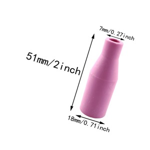 Boquilla Protectora de Cerámica 15AK, Accesorio para Antorcha de Soldadura con Apertura de 7 mm, Cubierta para Pistola de Soldadura MIG, Diámetro de 18 mm - Product Image 3