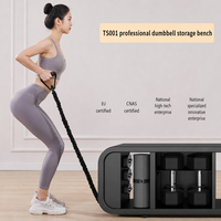 Banc de Musculation Multifonctionnel pour la Maison / Banc Utilitaire pour Sit-up / Chaise de Fitness Pliable avec Rangement pour Haltères et Kettlebells
