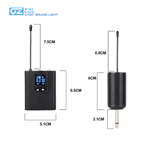 Micrófonos Inalámbricos UHF Portátiles <span class=keywords><strong>de</strong></span> <span class=keywords><strong>Solapa</strong></span> para Profesor, Computadora Portátil, Televisión, Altavoz y <span class=keywords><strong>Amplificador</strong></span> <span class=keywords><strong>de</strong></span> Karaoke - Product Image 2