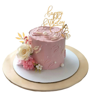 Set di Decorazioni per Torte in Acrilico con Farfalle Dorate '<span class=keywords><strong>Buon</strong></span> <span class=keywords><strong>Compleanno</strong></span>' per Feste a Tema e Baby Shower - Product Image 5